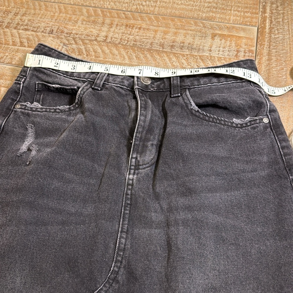 ZARA denim maxi  skirt gray/black size S - Picture 2 of 7